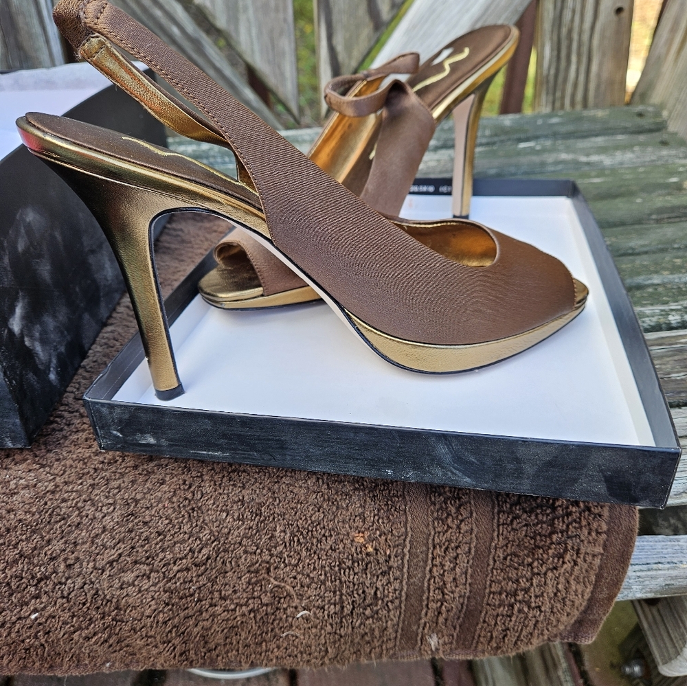 Nia high heel sling backs